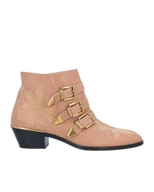 Chloé Brown Ankle Boots