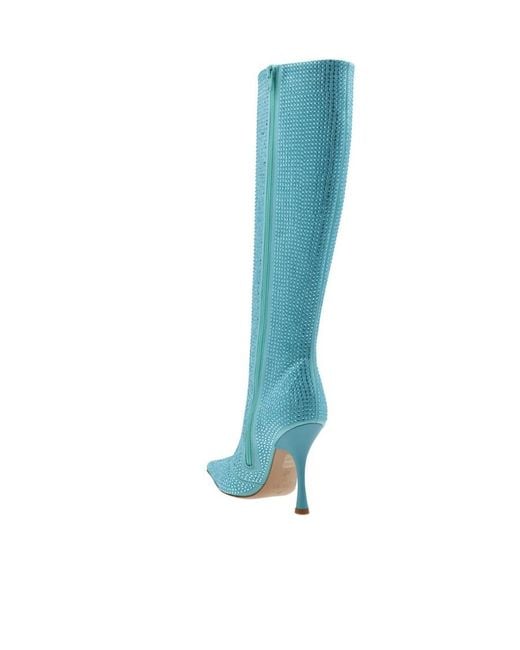 Liu Jo Blue Leonie Hanne X Embellished Pointed Toe Boots