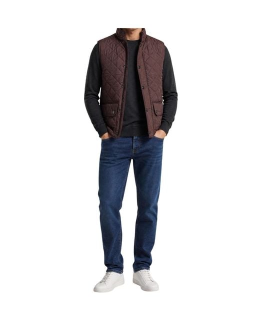 Barbour Purple High-Neck Vest for men