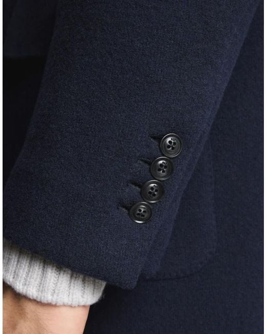 Fay Blue Double-Breasted Coat for men