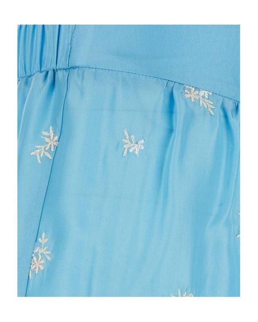 Forte_forte Blue Embroidered Trousers