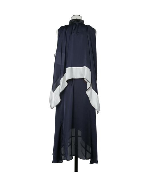 Sacai Multicolor Satin X Chiffon Dress