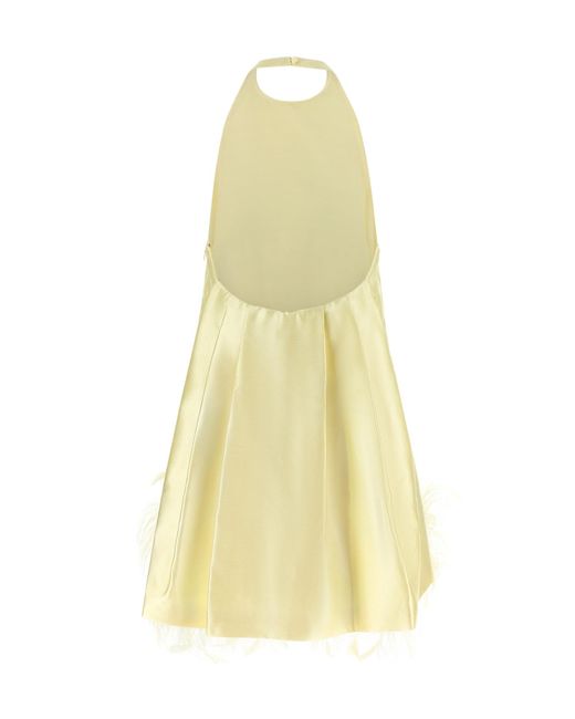 Self-Portrait Yellow Backless Dress