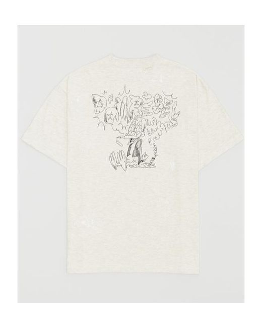 DOMREBEL White Short-Sleeved T-Shirt for men