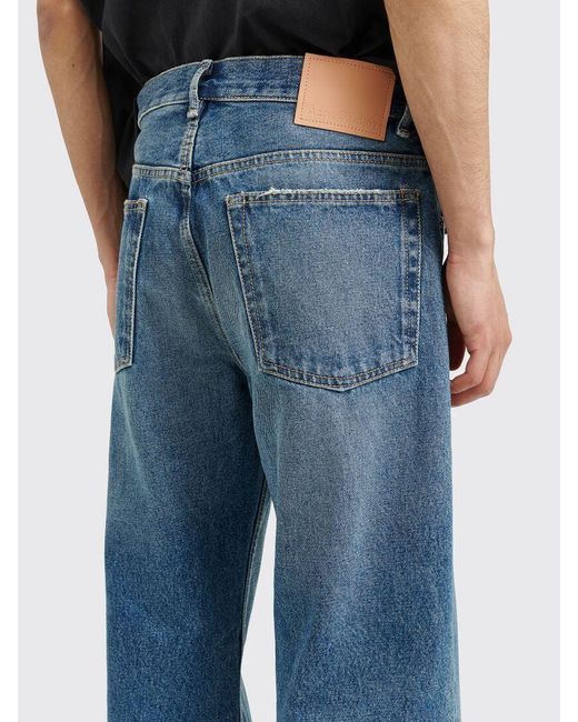 Acne Blue Belt-Loop Jeans for men