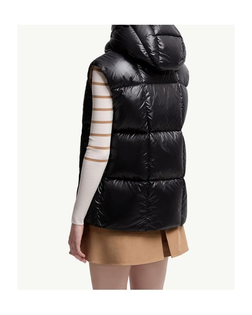 Moncler Black Luzule Hooded Down Vest