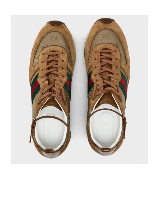 Gucci Brown Logo Sneakers