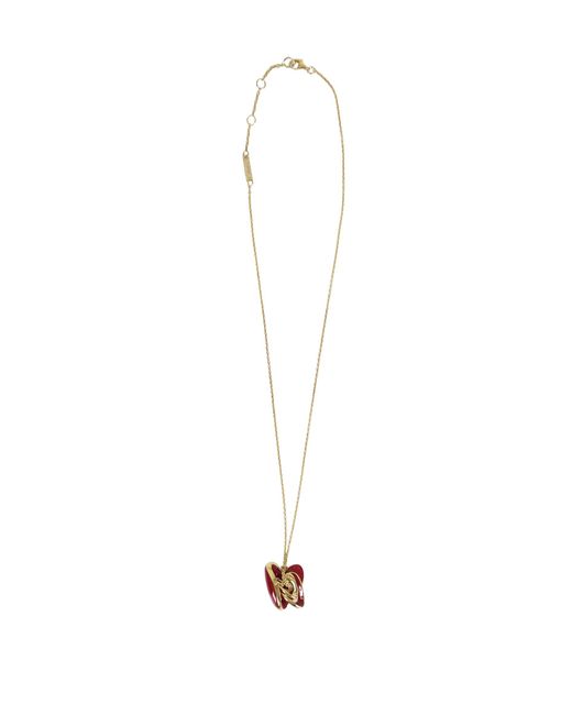 Bottega Veneta White Pendant Necklace