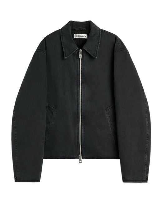 Our Legacy Black Long-Sleeve Casual Jacket for men