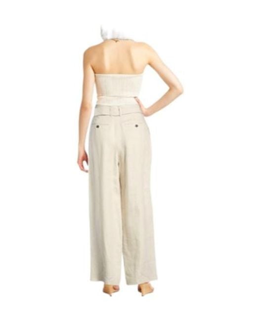 Max Mara Natural Loose Straight-Leg Pants