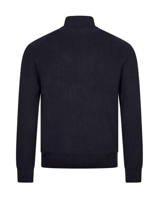 Polo Ralph Lauren Blue Half Zip Knitted Sweater for men