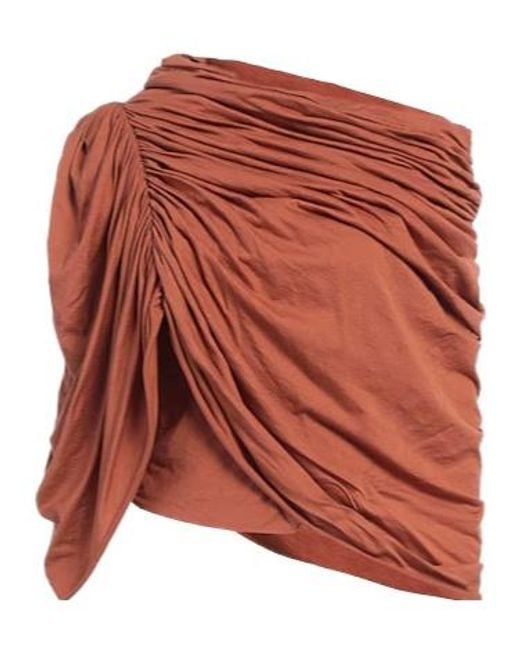 Rick Owens Orange Solid-Color Sleeveless Top
