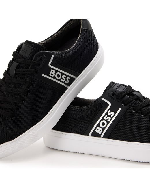 Boss Blue Classic Low-Top Trainers for men