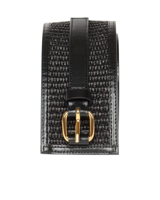 Marni Black Tropicalia Raffia Belt