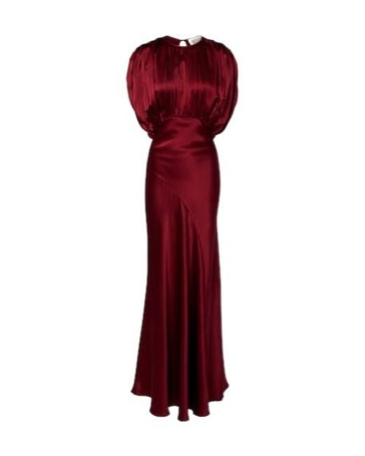 TOVE Red Coco Silk Satin Gown