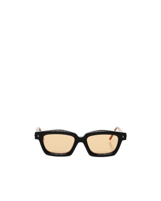 Kuboraum Multicolor Rectangular Acetate Sunglasses for men