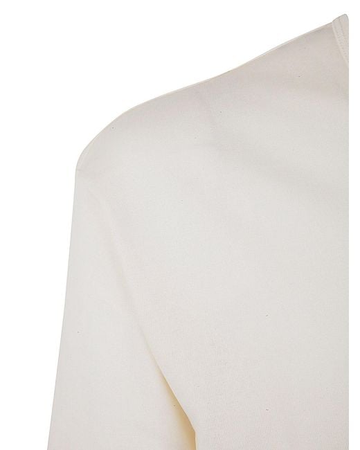 Lemaire White Short-Sleeved Crewneck T-Shirt for men