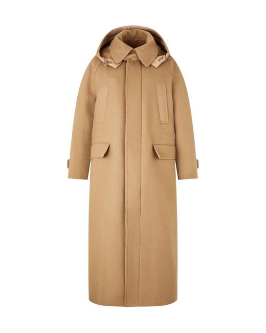 Gucci Natural Wool Cashmere Coat