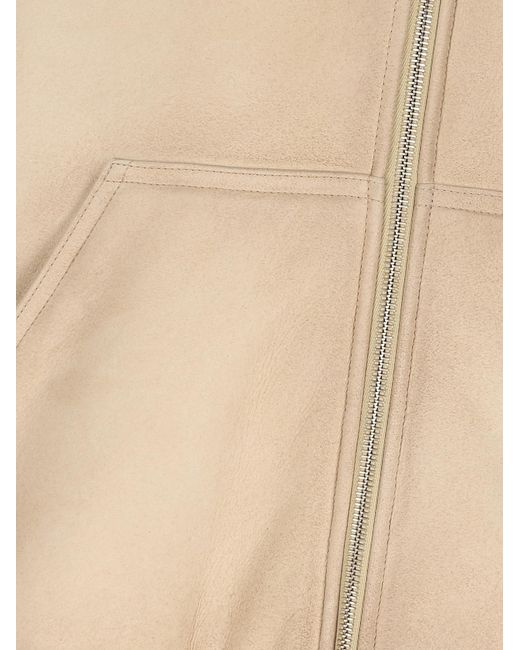 Prada Natural Long-Sleeved Hooded Casual Jacket