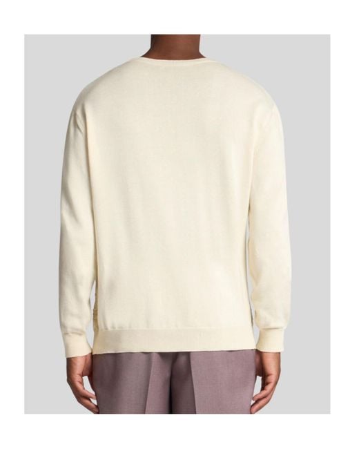 Etro White Patterned-Jacquard Crewneck Jumper for men