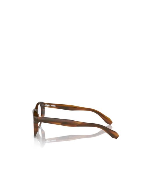 Oliver Peoples White Round-Frame Glasses for men