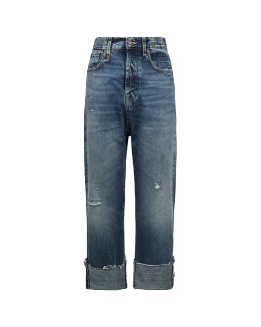 R13 Blue 5 Pocket Straight Fit Jeans