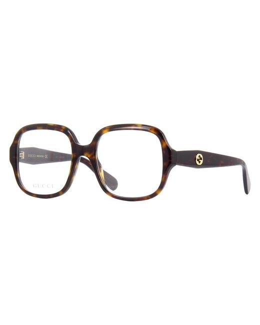 Gucci White Eyewear Square-Frame Glasses And Frames