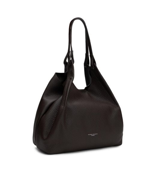 Gianni Chiarini Black Dual-Handle Shoulder Bag