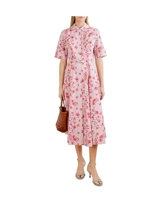 Emilia Wickstead Pink Floral Dress