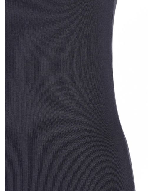 Brunello Cucinelli Blue V-Neck Top