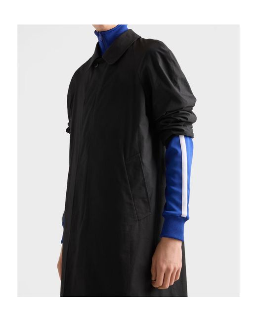 Prada Black Cotton Coat for men