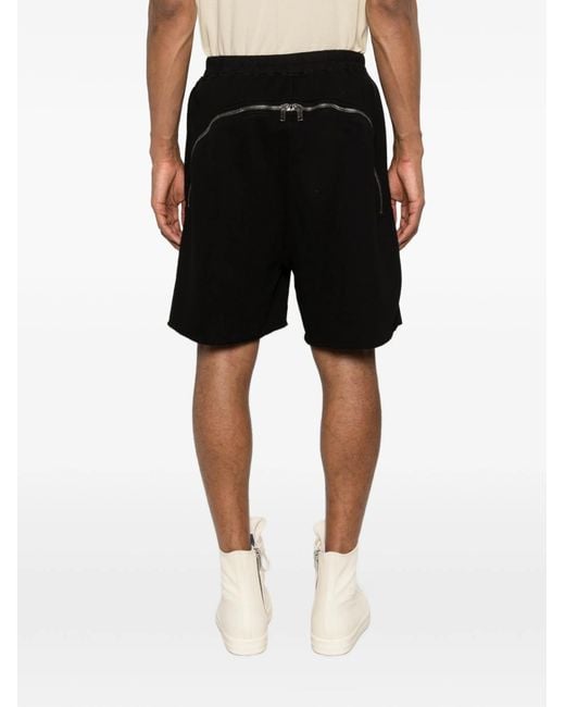 Rick Owens Black Drawstring Shorts for men