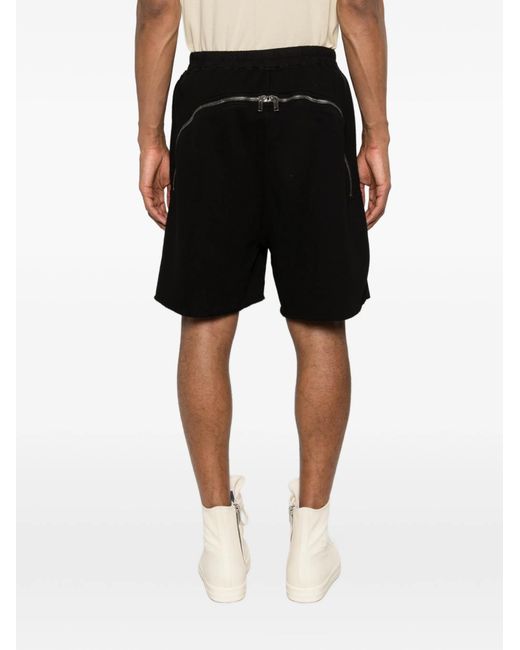 Rick Owens Black Drawstring Shorts for men