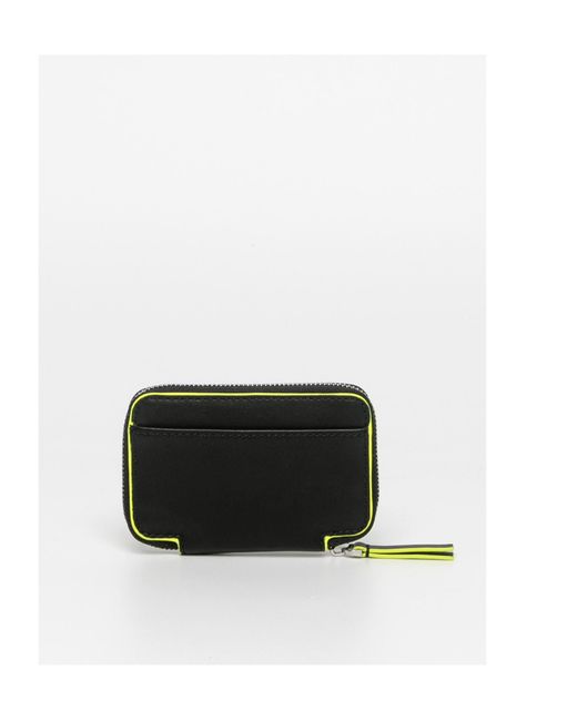 MSGM Black Embossed-Logo Wallet for men