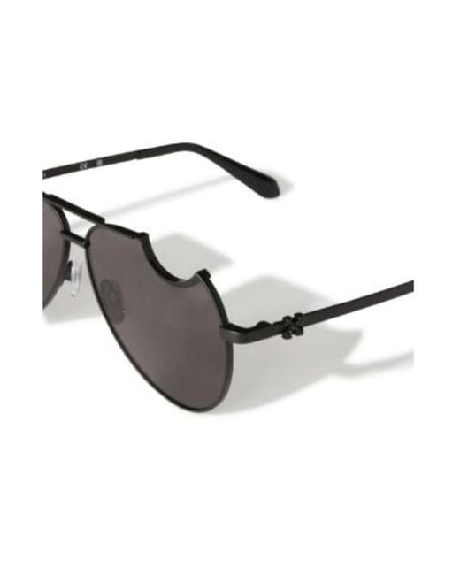 Off-White c/o Virgil Abloh Metallic Dallas Cut-Out Aviator Sunglasses for men