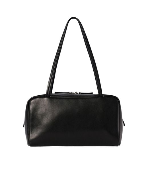 The Row Black Zippered Shoulder Bag