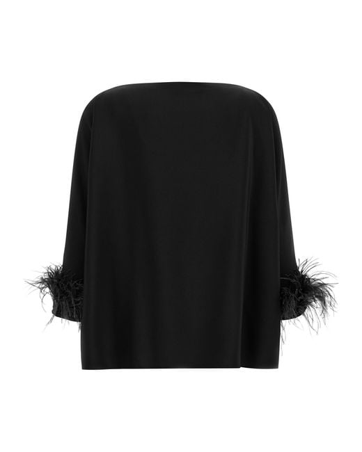 Gianluca Capannolo Black Boat Collar Top
