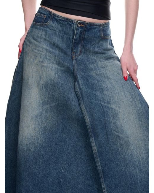 Y. Project Blue Denim Skirt