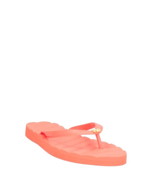 Tory Burch Pink Slides And Slippers