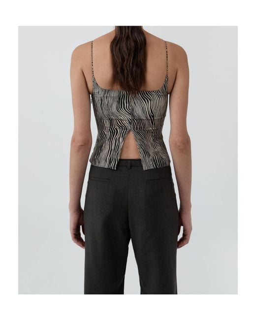 St. Agni Brown Savannah Silk Cami