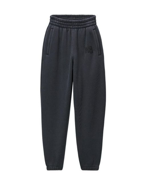 Alexander Wang Blue Puff Logo Sweatpants