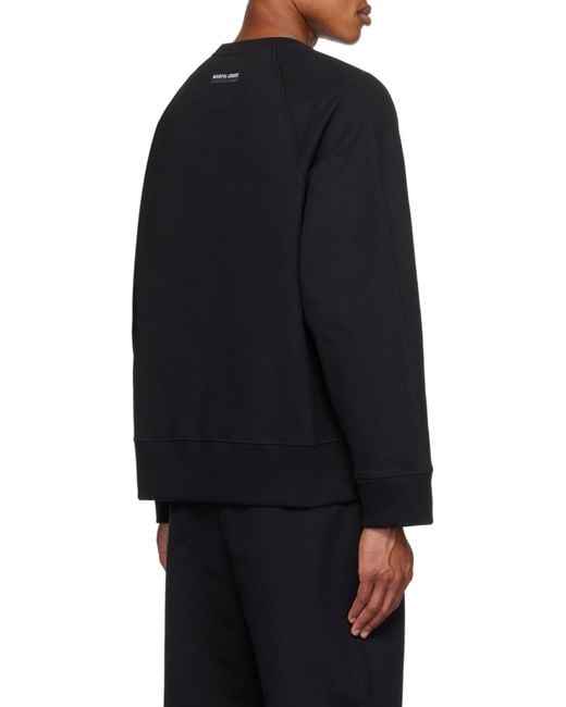 MARINE SERRE Black Moon Logo Printed Crewneck Sweatshirt for men