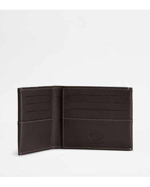 Tod's Black Logo Patch Wallet for men
