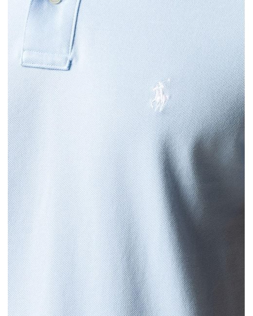 Polo Ralph Lauren Blue Slim Fit Cotton Polo Shirt for men