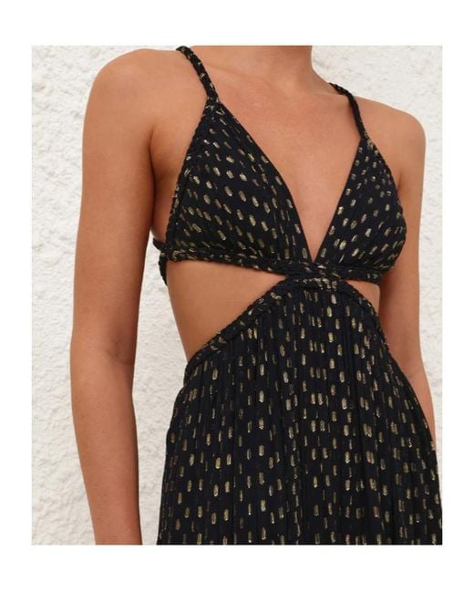 Zimmermann Black Daylight Cutout Maxi Dress