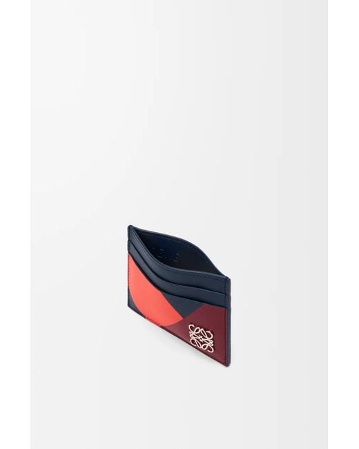 Loewe Red Anagram Plain Cardholder