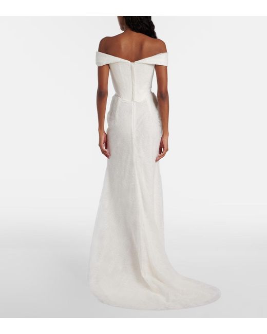 Vivienne Westwood White Bridal Nova Cora Lace Corset Gown