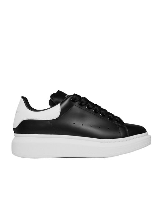 McQueen Black Thick-Soled Sports Shoes