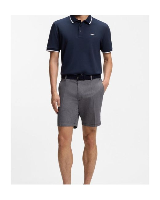 Boss Gray Belt Loop Shorts for men