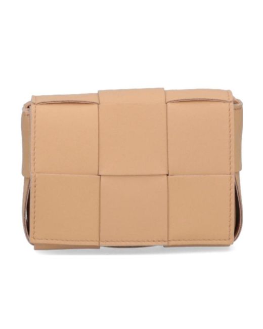 Bottega Veneta Natural Interwoven-Design Crossbody Bag